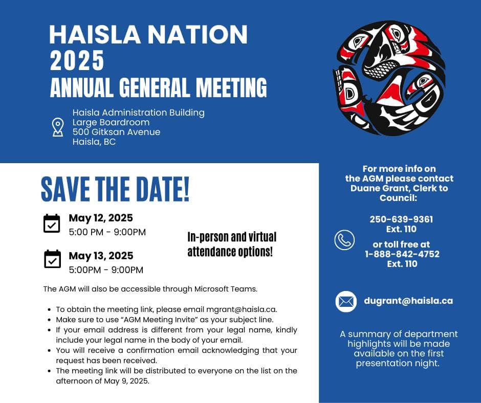 Upcoming Annual Haisla Nation AGM