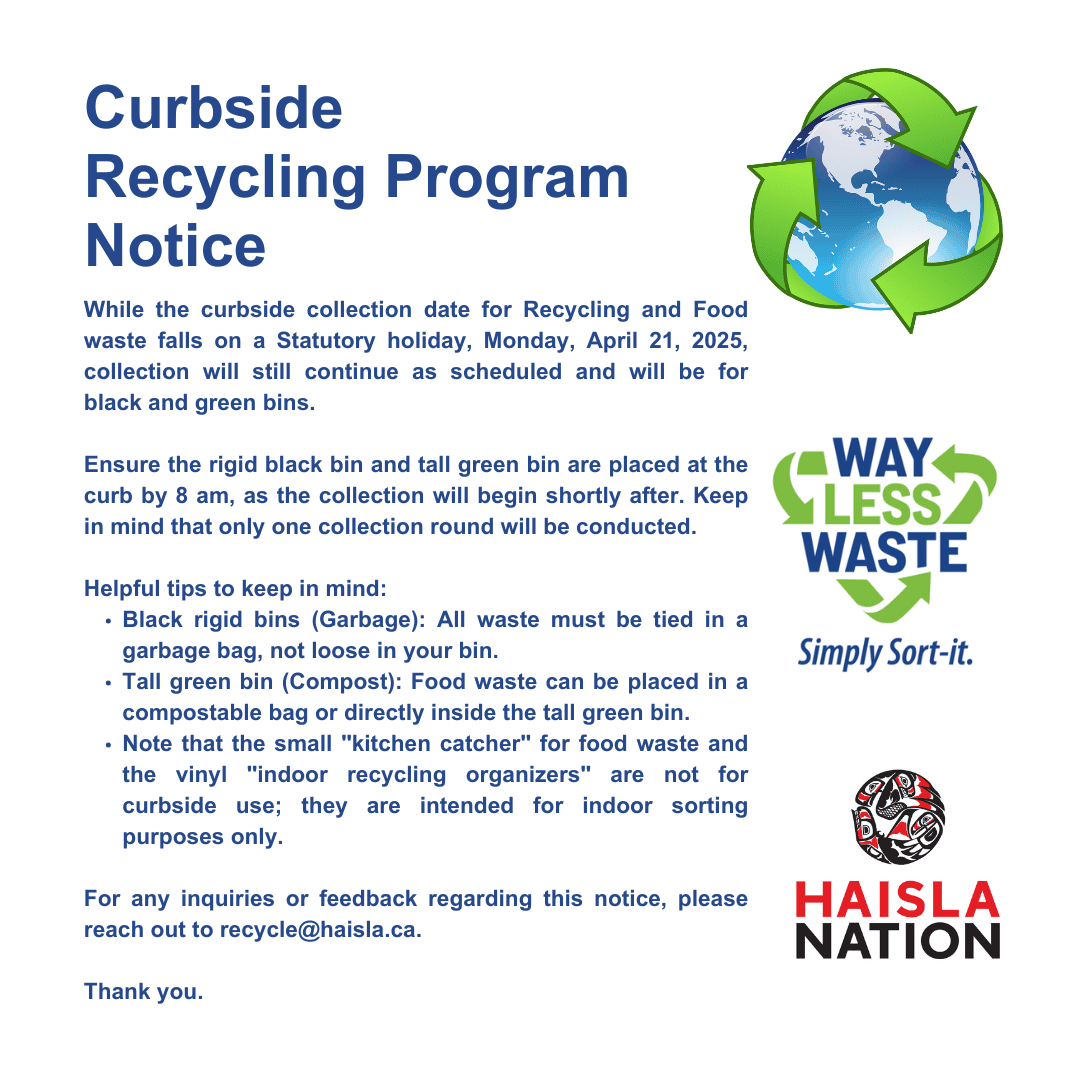 Upcoming Curbside Collection – April 21, 2025