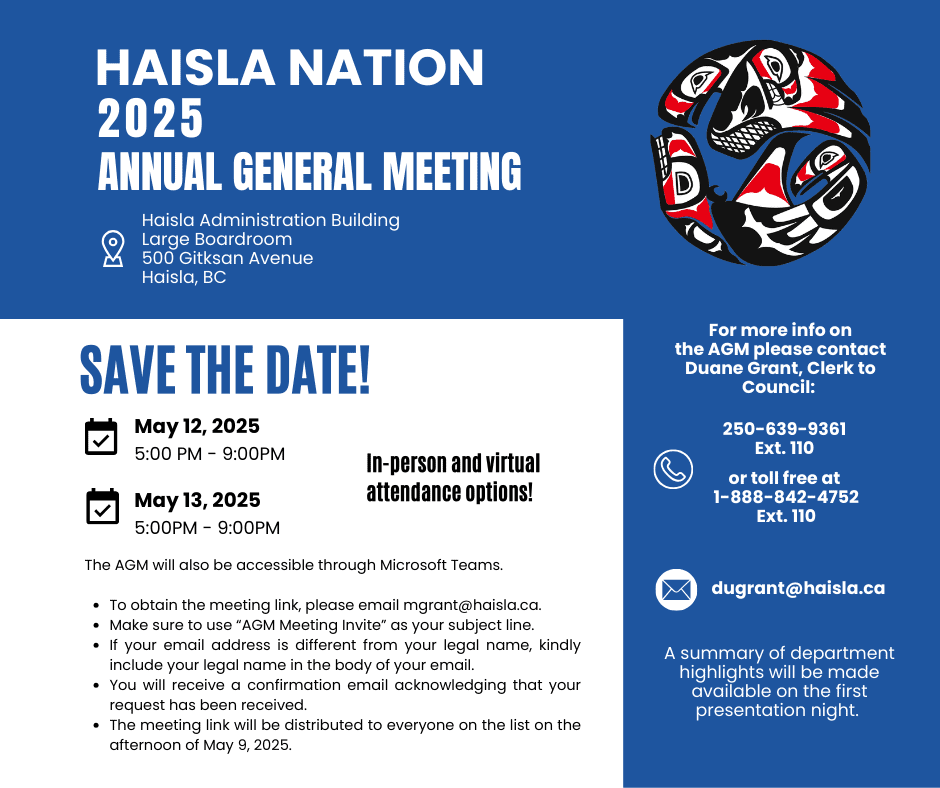 Annual AGM – Save the dates!