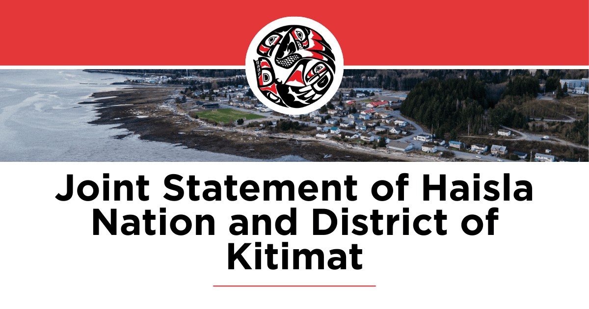 Joint Statement of Haisla Nation and District of Kitimat