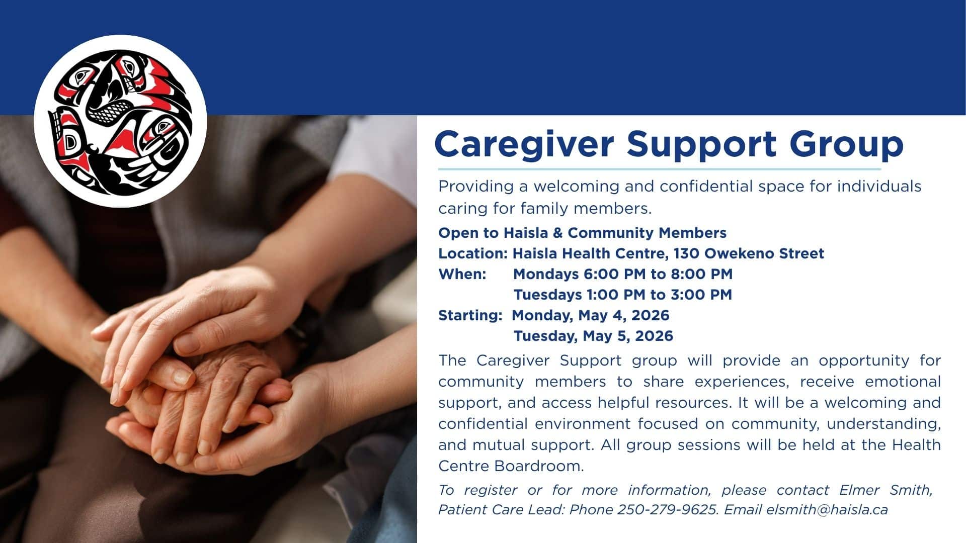 Caregiver Support Group Starting in May 2026